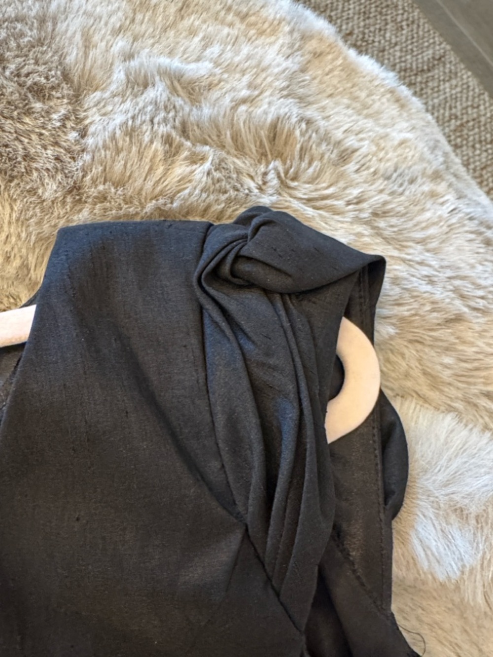 White House Black Market Black Knot-Front Midi Dress - Picture 14 of 16